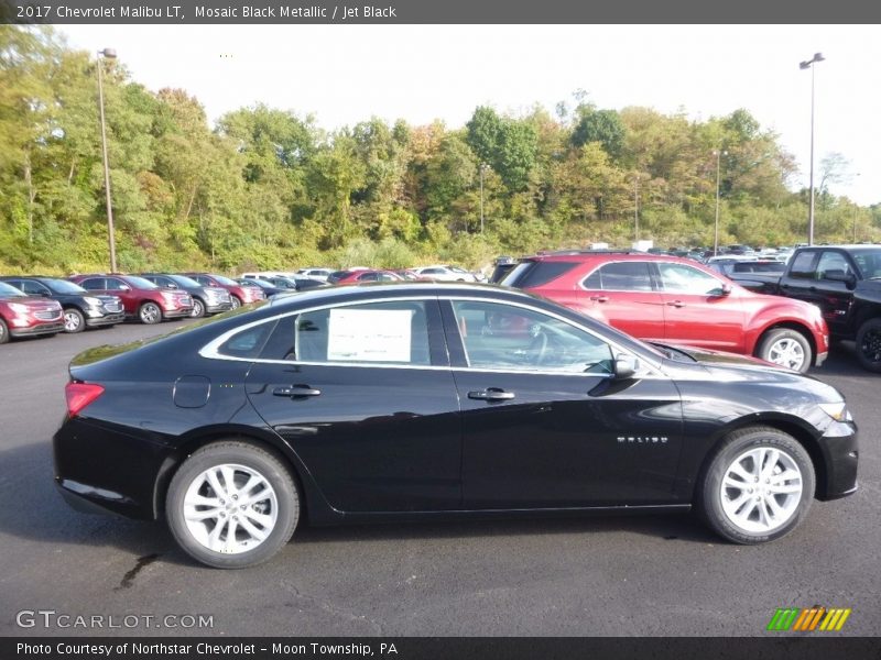 Mosaic Black Metallic / Jet Black 2017 Chevrolet Malibu LT
