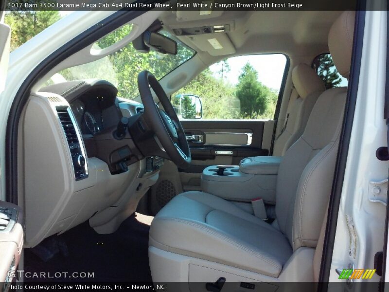  2017 3500 Laramie Mega Cab 4x4 Dual Rear Wheel Canyon Brown/Light Frost Beige Interior