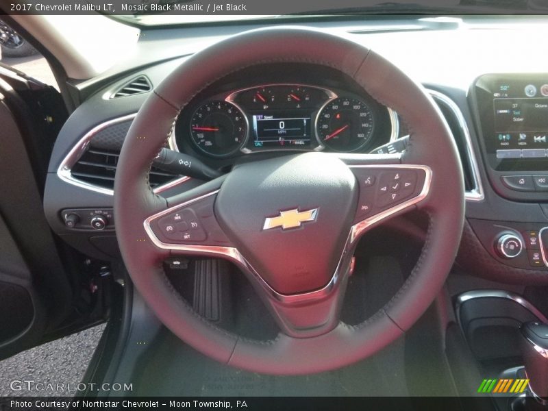 Mosaic Black Metallic / Jet Black 2017 Chevrolet Malibu LT