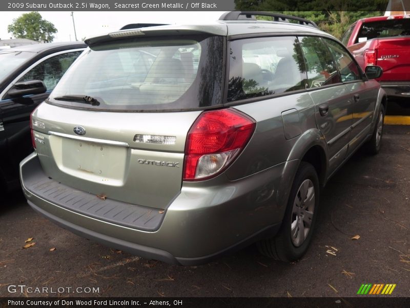 Seacrest Green Metallic / Off Black 2009 Subaru Outback 2.5i Wagon