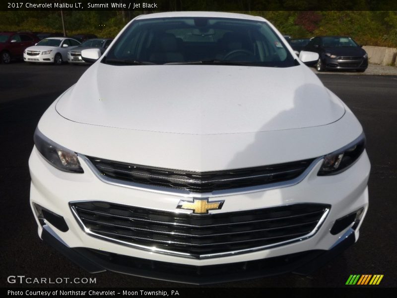 Summit White / Jet Black 2017 Chevrolet Malibu LT