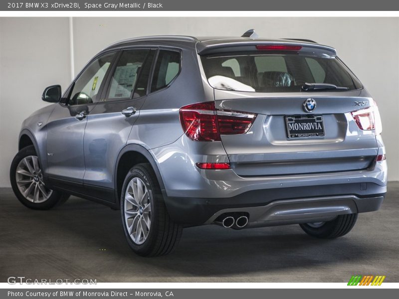 Space Gray Metallic / Black 2017 BMW X3 xDrive28i