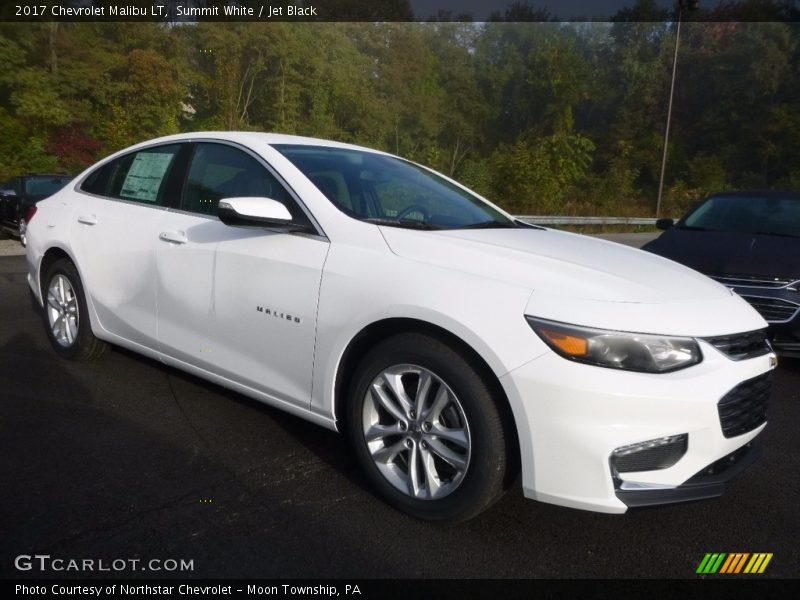 Summit White / Jet Black 2017 Chevrolet Malibu LT