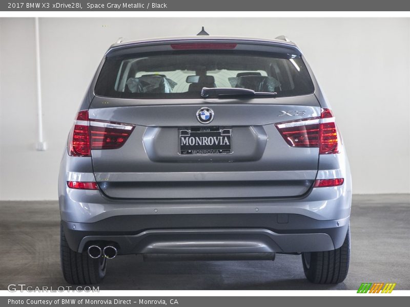 Space Gray Metallic / Black 2017 BMW X3 xDrive28i