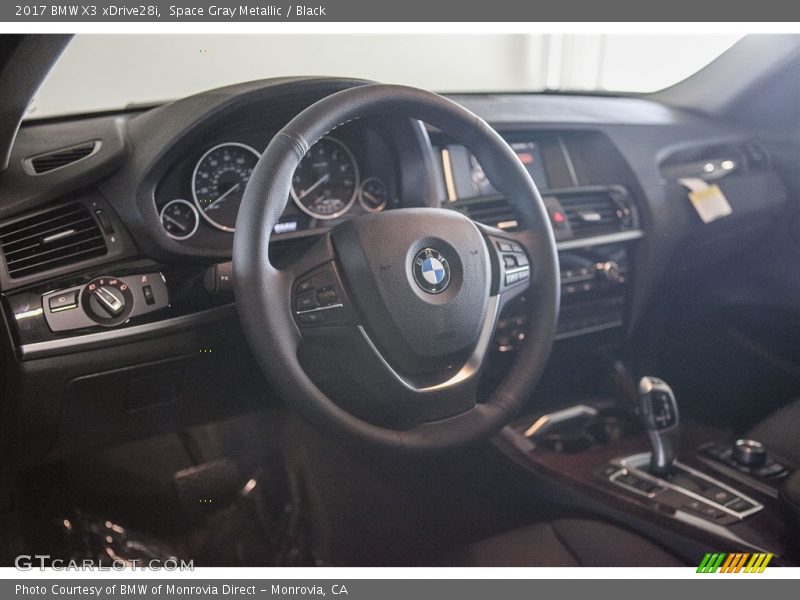 Space Gray Metallic / Black 2017 BMW X3 xDrive28i