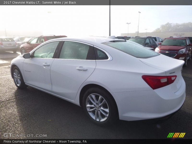 Summit White / Jet Black 2017 Chevrolet Malibu LT