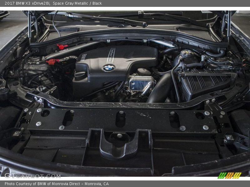 Space Gray Metallic / Black 2017 BMW X3 xDrive28i