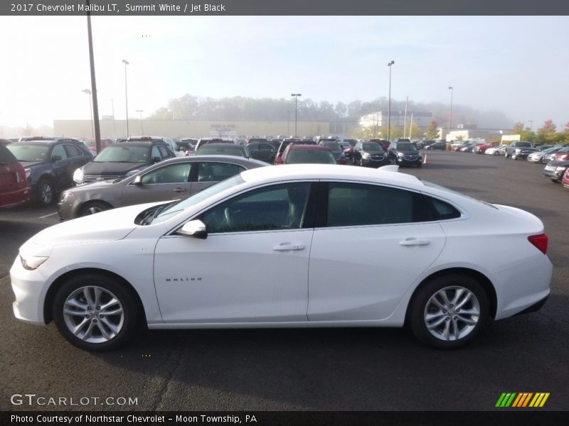 Summit White / Jet Black 2017 Chevrolet Malibu LT
