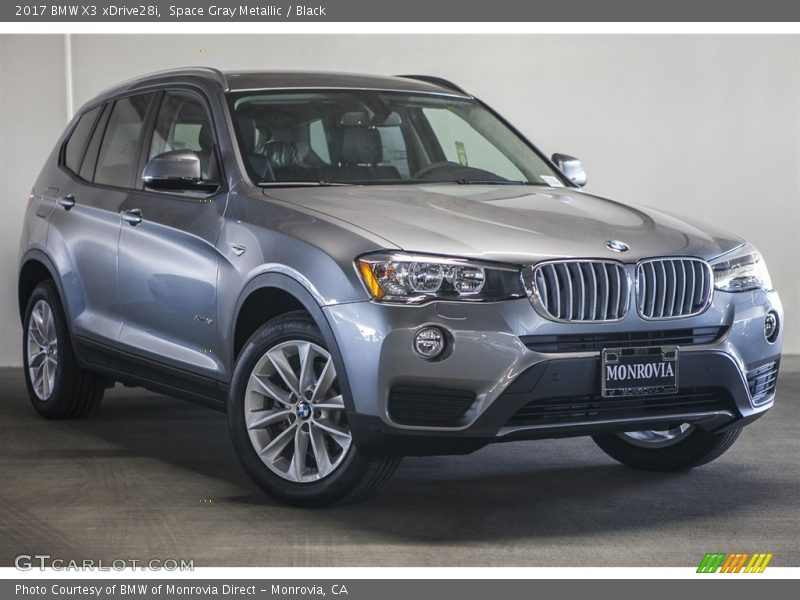 Space Gray Metallic / Black 2017 BMW X3 xDrive28i
