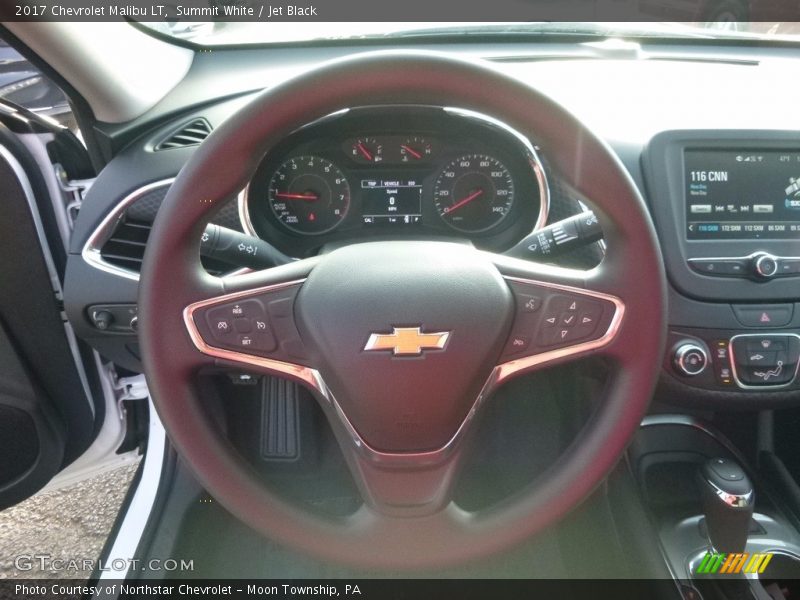 Summit White / Jet Black 2017 Chevrolet Malibu LT