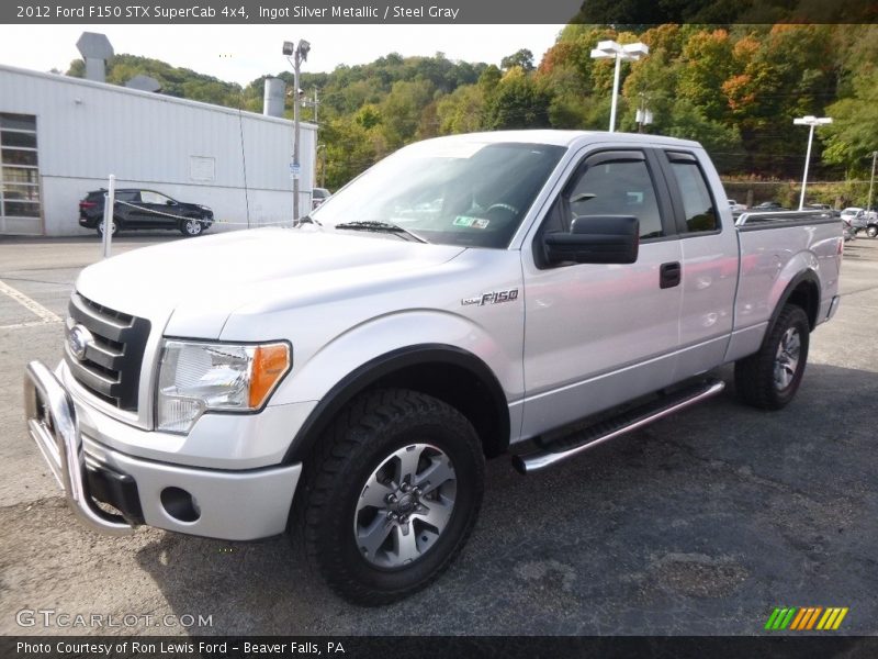 Ingot Silver Metallic / Steel Gray 2012 Ford F150 STX SuperCab 4x4