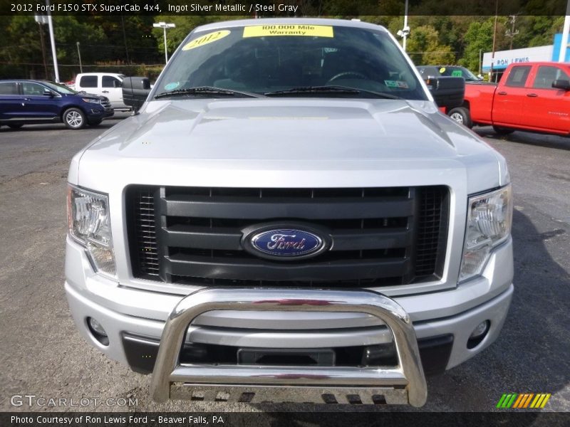 Ingot Silver Metallic / Steel Gray 2012 Ford F150 STX SuperCab 4x4