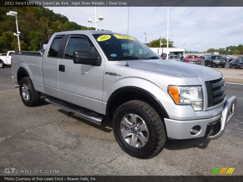 Ingot Silver Metallic / Steel Gray 2012 Ford F150 STX SuperCab 4x4