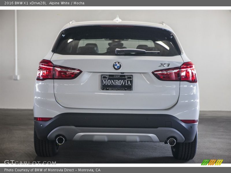 Alpine White / Mocha 2016 BMW X1 xDrive28i