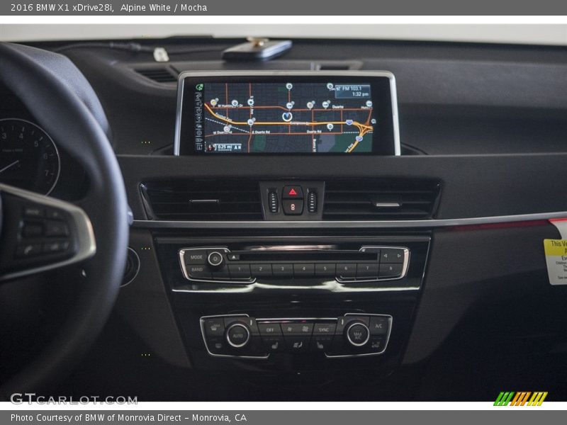 Alpine White / Mocha 2016 BMW X1 xDrive28i