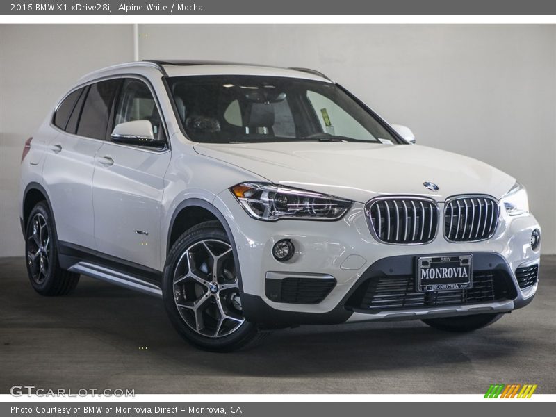 Alpine White / Mocha 2016 BMW X1 xDrive28i