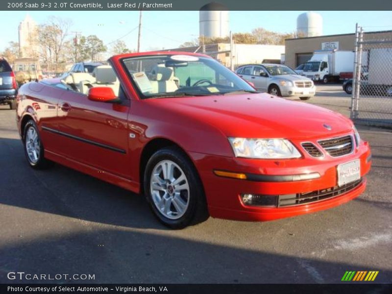 Laser Red / Parchment 2006 Saab 9-3 2.0T Convertible