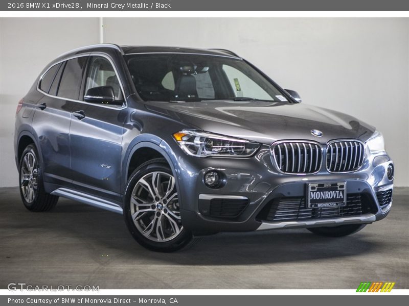 Mineral Grey Metallic / Black 2016 BMW X1 xDrive28i