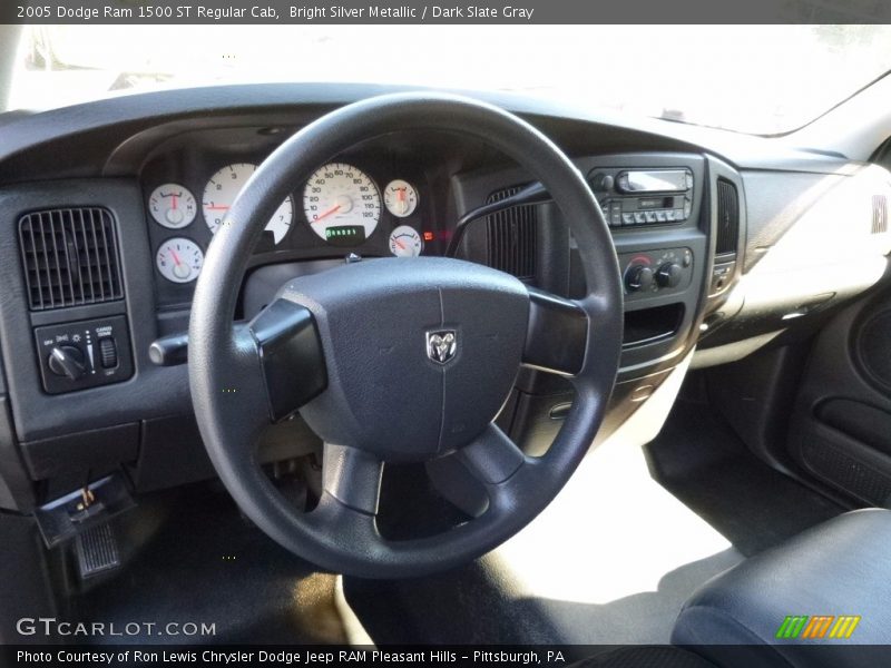 Bright Silver Metallic / Dark Slate Gray 2005 Dodge Ram 1500 ST Regular Cab