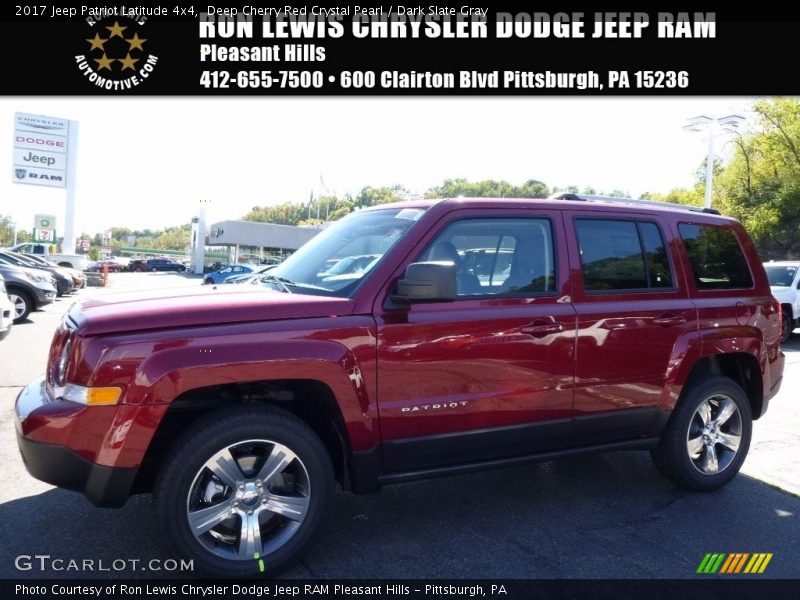 Deep Cherry Red Crystal Pearl / Dark Slate Gray 2017 Jeep Patriot Latitude 4x4