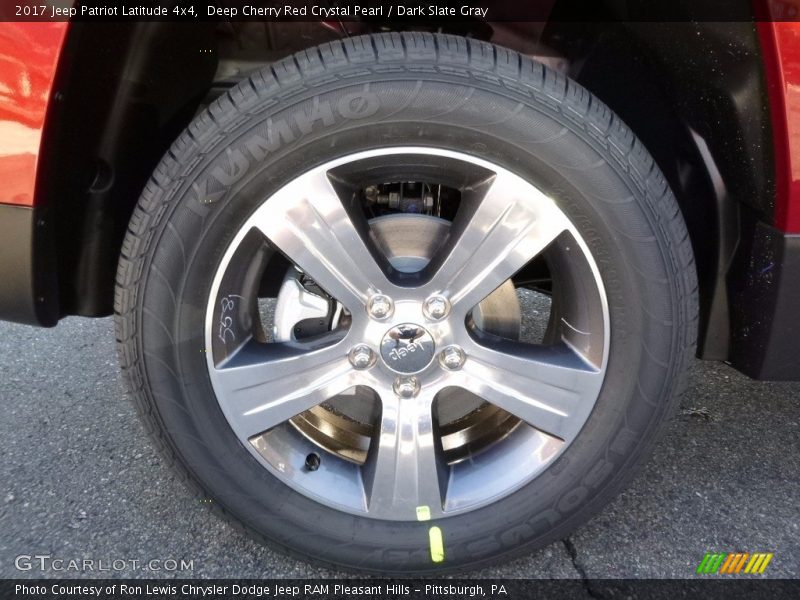 Deep Cherry Red Crystal Pearl / Dark Slate Gray 2017 Jeep Patriot Latitude 4x4