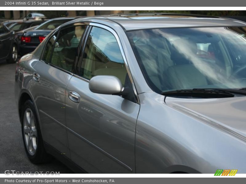 Brilliant Silver Metallic / Beige 2004 Infiniti G 35 Sedan