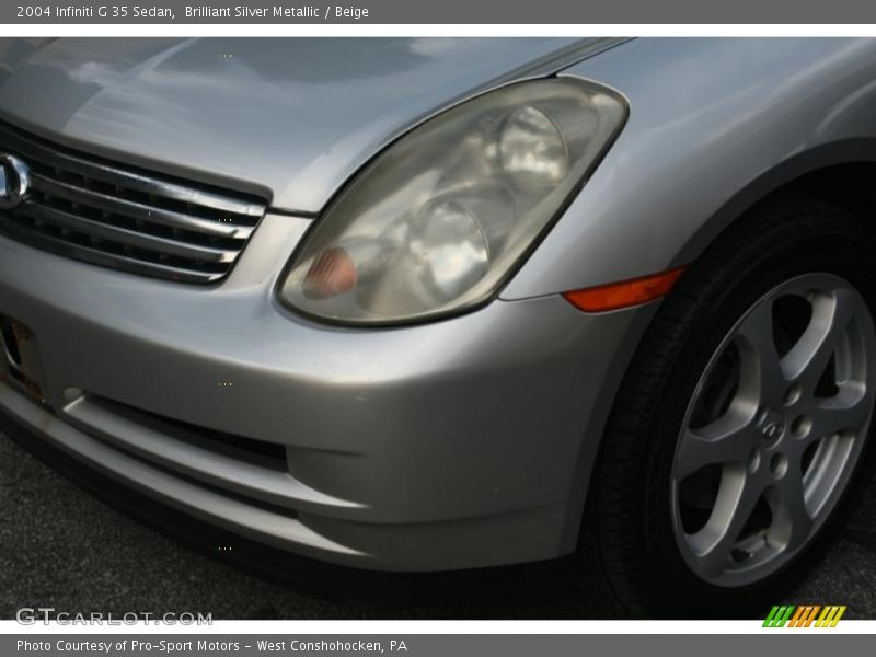 Brilliant Silver Metallic / Beige 2004 Infiniti G 35 Sedan