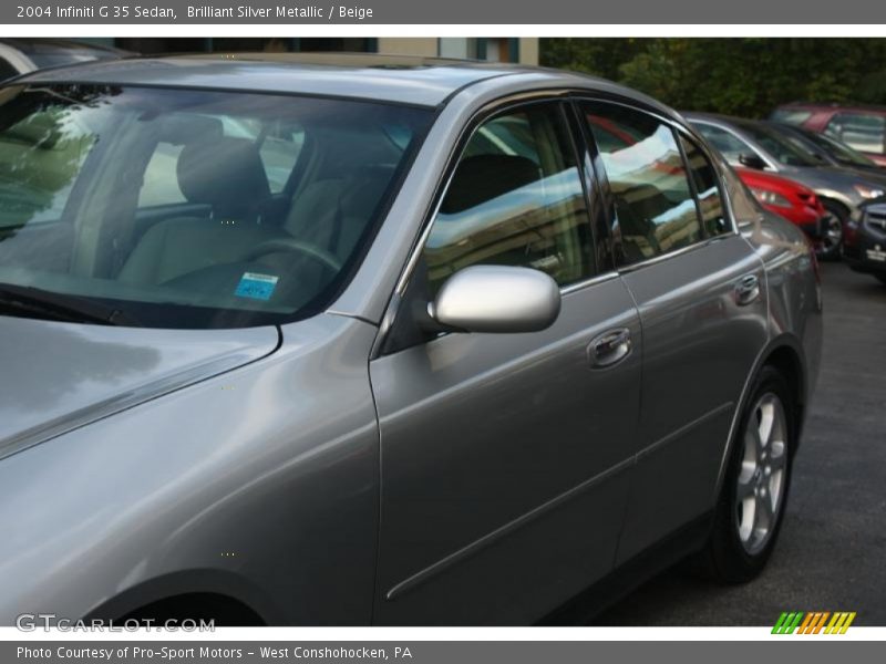 Brilliant Silver Metallic / Beige 2004 Infiniti G 35 Sedan