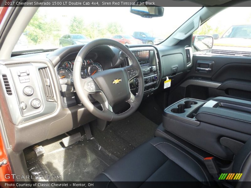 Siren Red Tintcoat / Jet Black 2017 Chevrolet Silverado 1500 LT Double Cab 4x4