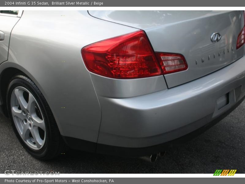 Brilliant Silver Metallic / Beige 2004 Infiniti G 35 Sedan