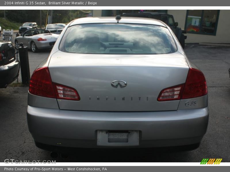 Brilliant Silver Metallic / Beige 2004 Infiniti G 35 Sedan