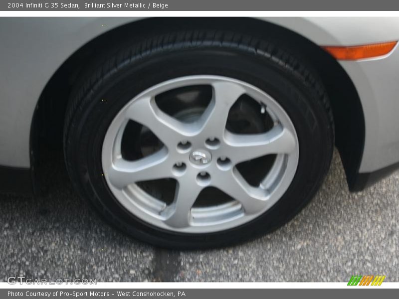 Brilliant Silver Metallic / Beige 2004 Infiniti G 35 Sedan
