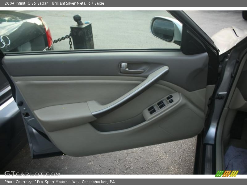Brilliant Silver Metallic / Beige 2004 Infiniti G 35 Sedan