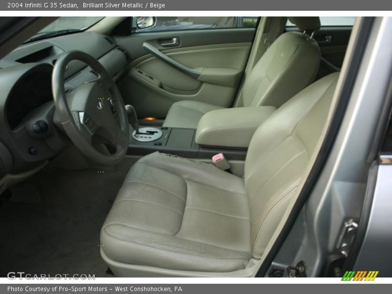 Brilliant Silver Metallic / Beige 2004 Infiniti G 35 Sedan
