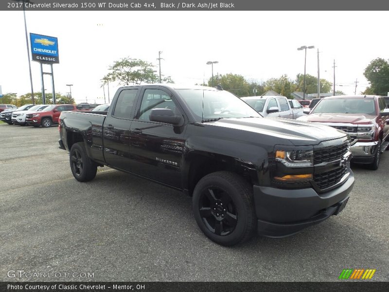 Black / Dark Ash/Jet Black 2017 Chevrolet Silverado 1500 WT Double Cab 4x4