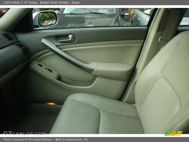 Brilliant Silver Metallic / Beige 2004 Infiniti G 35 Sedan