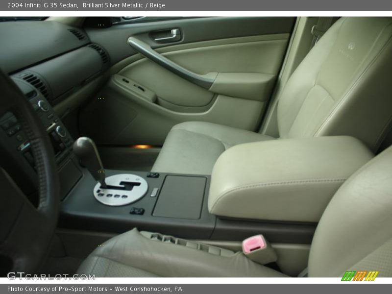 Brilliant Silver Metallic / Beige 2004 Infiniti G 35 Sedan