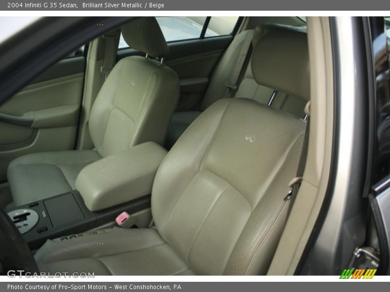Brilliant Silver Metallic / Beige 2004 Infiniti G 35 Sedan