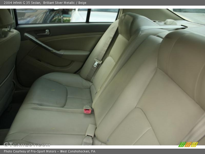 Brilliant Silver Metallic / Beige 2004 Infiniti G 35 Sedan