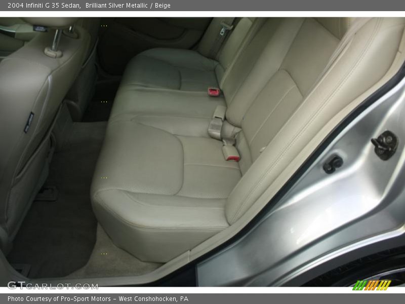 Brilliant Silver Metallic / Beige 2004 Infiniti G 35 Sedan