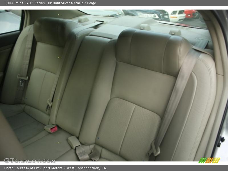 Brilliant Silver Metallic / Beige 2004 Infiniti G 35 Sedan