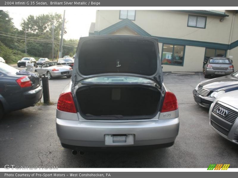 Brilliant Silver Metallic / Beige 2004 Infiniti G 35 Sedan