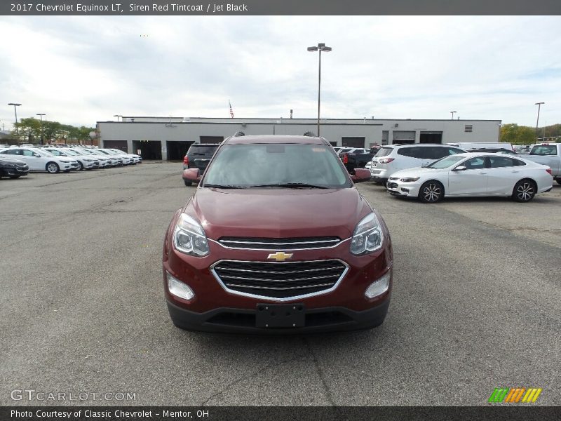Siren Red Tintcoat / Jet Black 2017 Chevrolet Equinox LT
