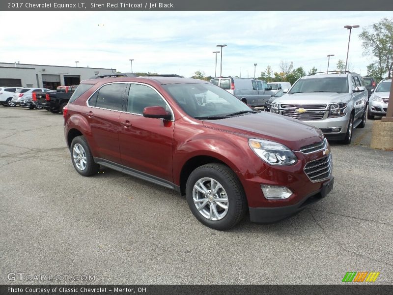 Siren Red Tintcoat / Jet Black 2017 Chevrolet Equinox LT
