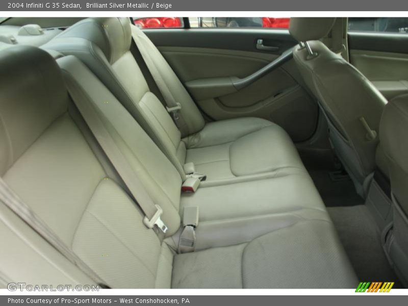 Brilliant Silver Metallic / Beige 2004 Infiniti G 35 Sedan
