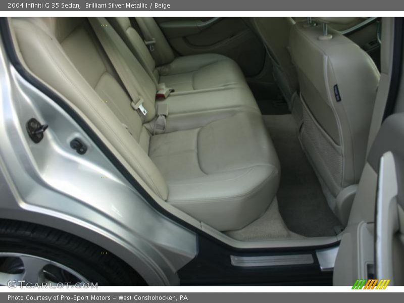 Brilliant Silver Metallic / Beige 2004 Infiniti G 35 Sedan