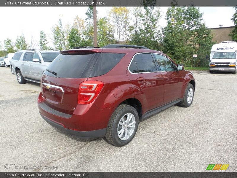 Siren Red Tintcoat / Jet Black 2017 Chevrolet Equinox LT