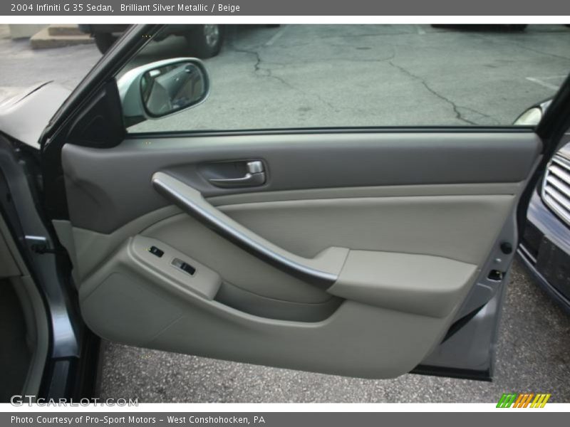 Brilliant Silver Metallic / Beige 2004 Infiniti G 35 Sedan