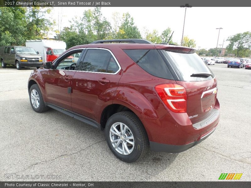 Siren Red Tintcoat / Jet Black 2017 Chevrolet Equinox LT