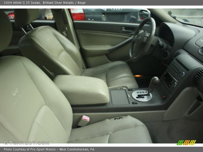 Brilliant Silver Metallic / Beige 2004 Infiniti G 35 Sedan